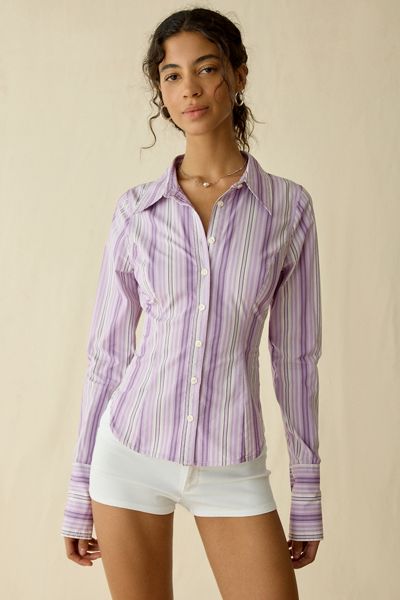Chemise ajustée boutonnée Leilani UO