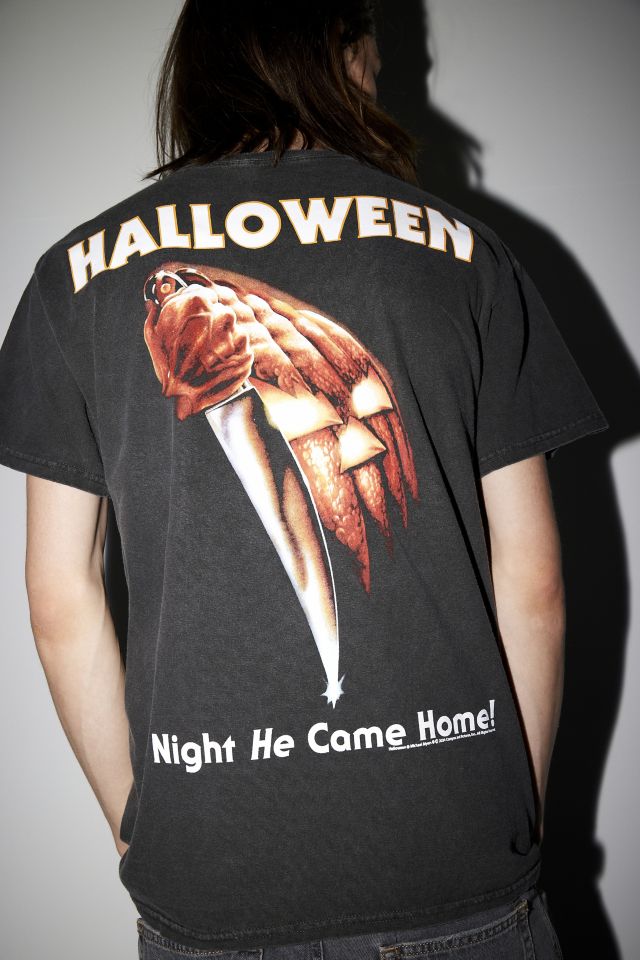 Halloween Mask Washed Cotton Graphic Tee #2