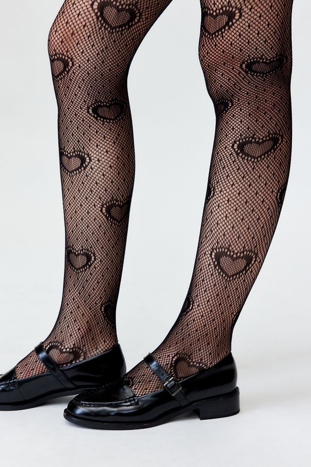 Mesh Heart Tights #2