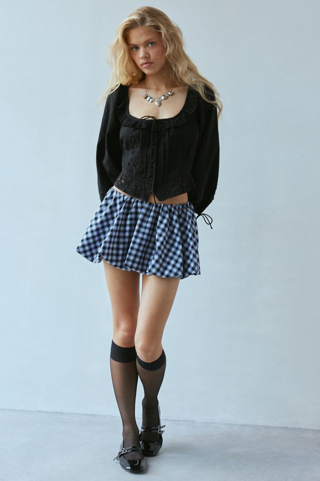 For Love & Lemons Harlow Eyelet Lace Top | Urban Outfitters