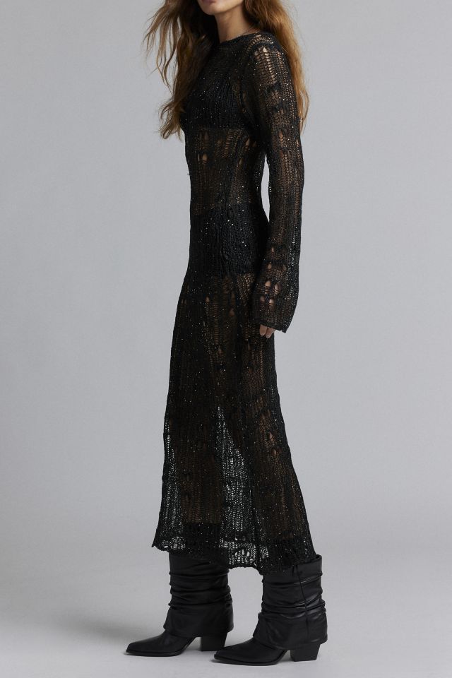 The Ragged Priest Jinx Sheer Ladder Knit Maxi Dress #2