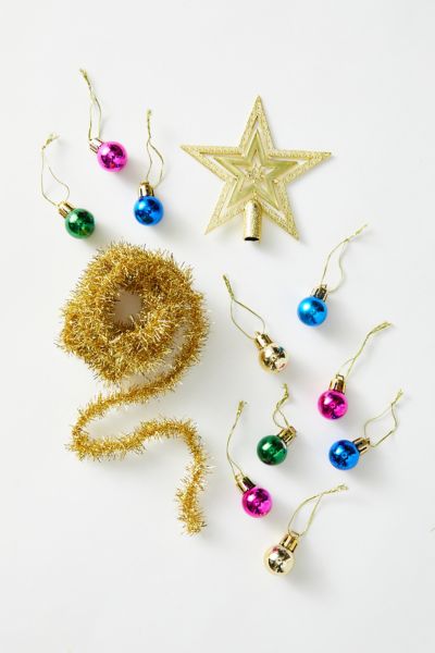 Festive Plant Bauble & Tree Decoration Set