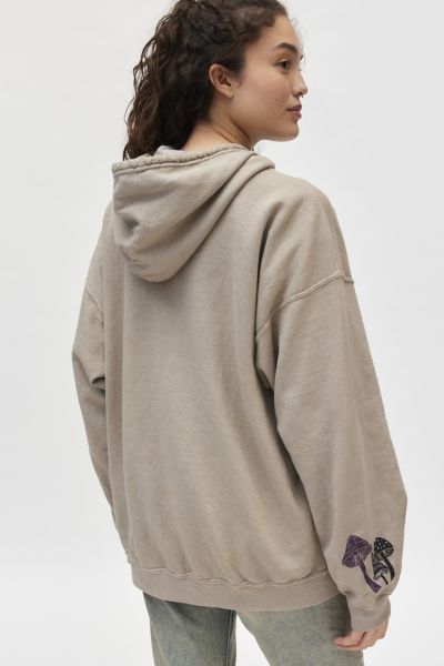 The Doors Mushroom Graphic Zip-Up Hoodie Sweatshirt