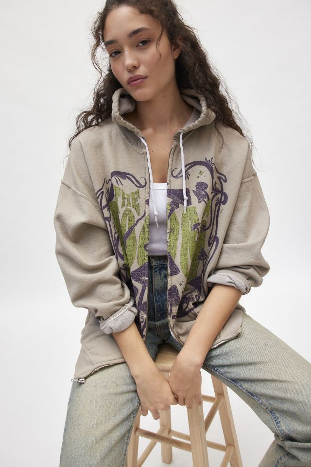 The Doors Mushroom Graphic Zip-Up Hoodie Sweatshirt #4