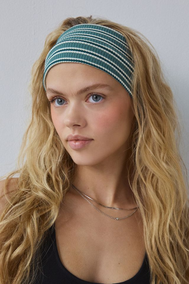 Textured Striped Wide Headwrap Headband #3