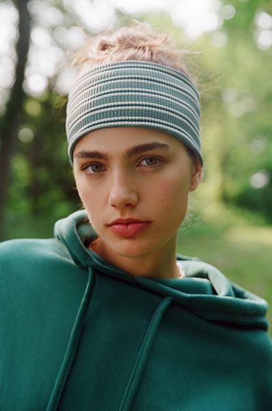 Textured Striped Wide Headwrap Headband