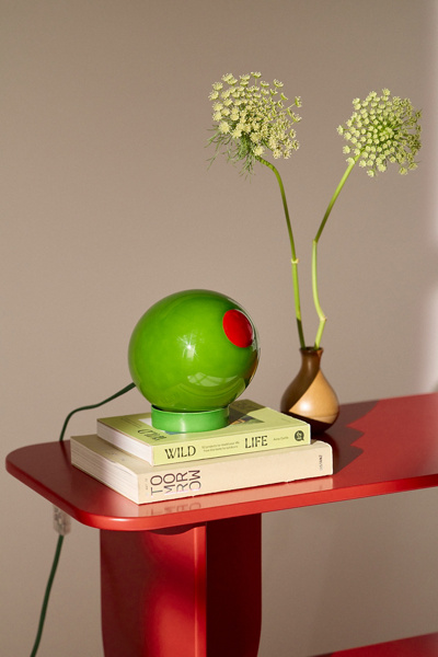 Olive Table Lamp in Green at Urban Outfitters