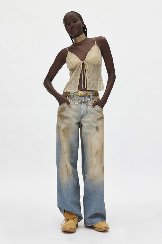 Silence + Noise Polly Plisse Split Front Flyaway Tank Top #3