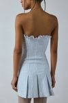 UO Margot Strapless Drop Waist Mini Dress