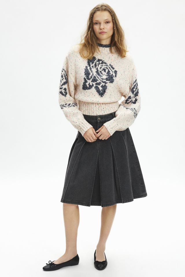 BDG Noelle Patterned Knit Mockneck Pullover Sweater #2