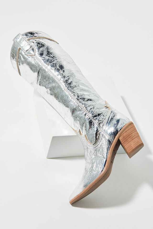 Frye Women's Sara Metallic Western Boot #3