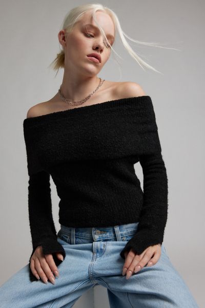 Cold Shoulder Off The Shoulder Sweaters Urban Outfitters Canada