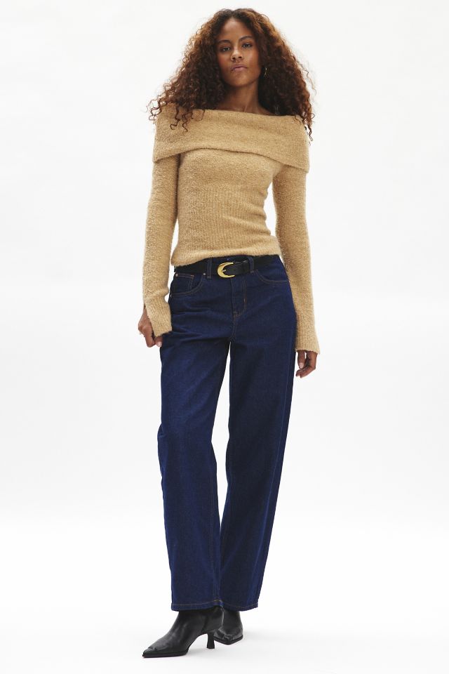 Kimchi Blue Isabel Cozy Off-The-Shoulder Sweater #1