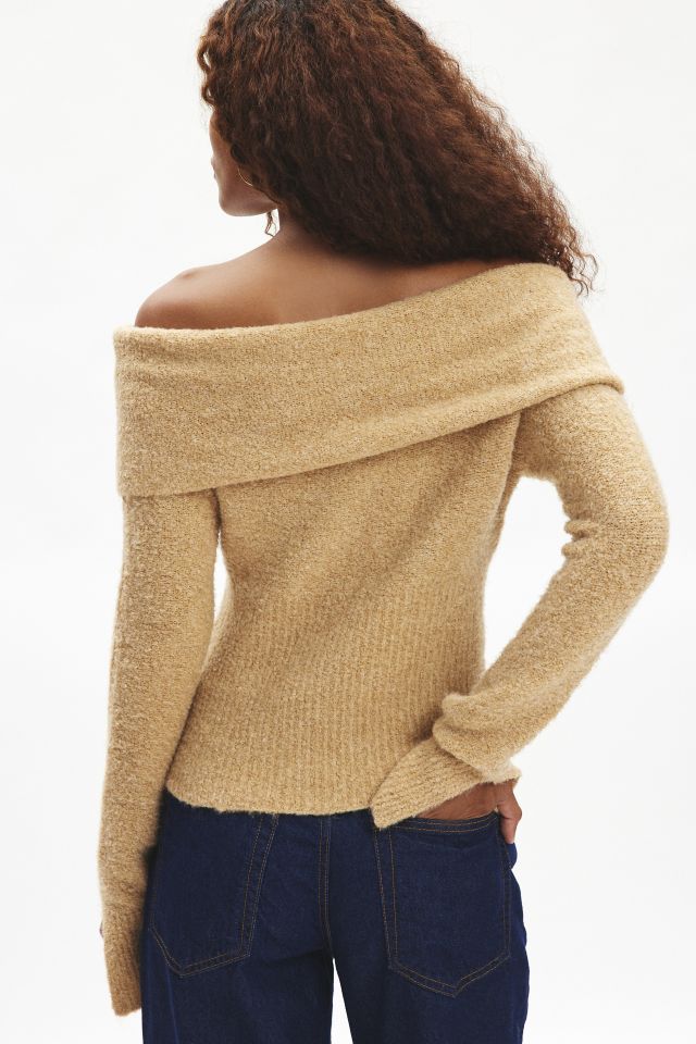 Kimchi Blue Isabel Cozy Off-The-Shoulder Sweater #3