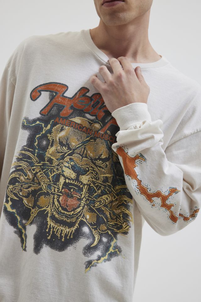 Hell Fire Muscle Long Sleeve Graphic Tee #3