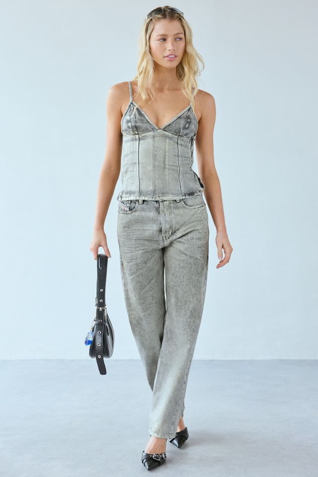 Diesel De-Fulsy-S Coated Denim Tank Top #1