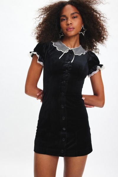 Collared High Collar Dresses Urban Outfitters