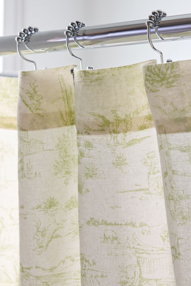 Western Toile Shower Curtain #2