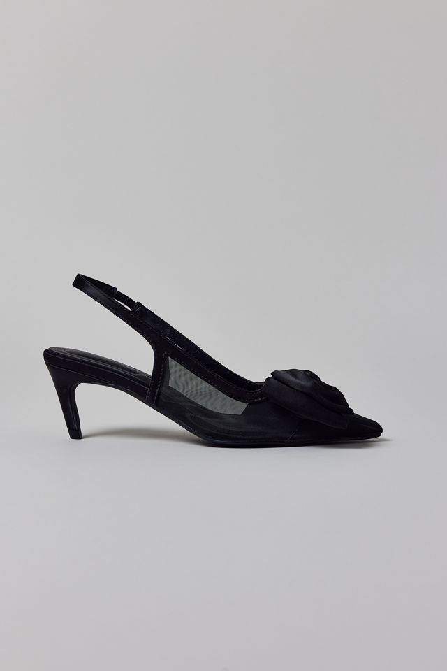 Azalea Wang Chloris Satin Bow Kitten Heel #2