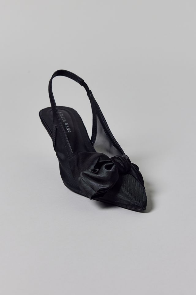 Azalea Wang Chloris Satin Bow Kitten Heel #3