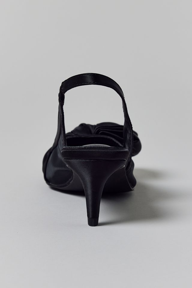 Azalea Wang Chloris Satin Bow Kitten Heel #4