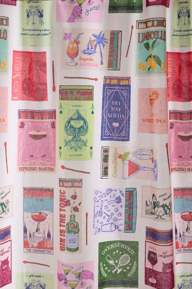Matchbox Patterned Shower Curtain #1