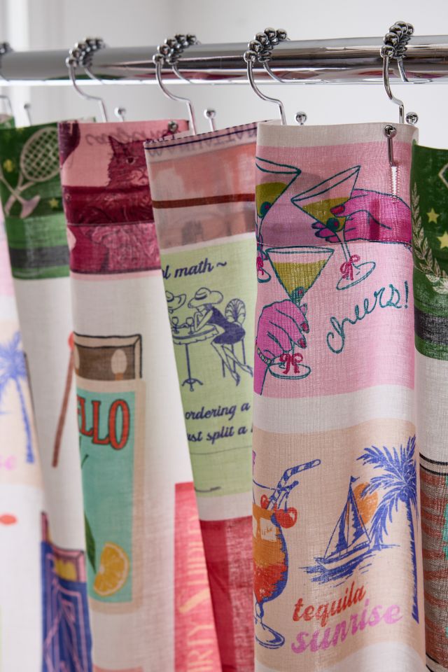 Matchbox Patterned Shower Curtain #2