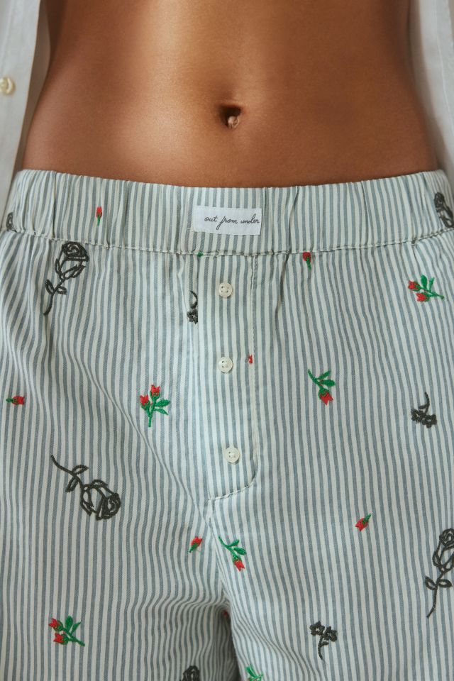 Out From Under Avril Embroidered Boxer Pant #2