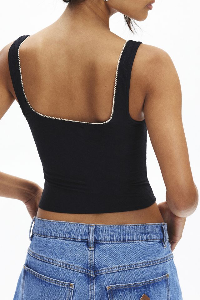Ecote Nora Jacquard Western Corset Top #2