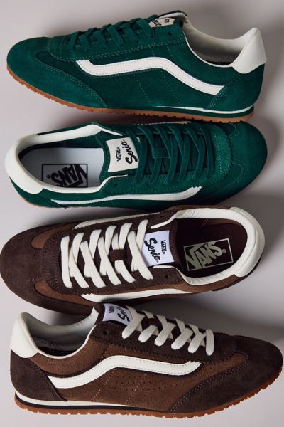 Vans Women's Super Lowpro Sneaker In Suede Emerald Green, Women's At Urban Outfitters In Multi