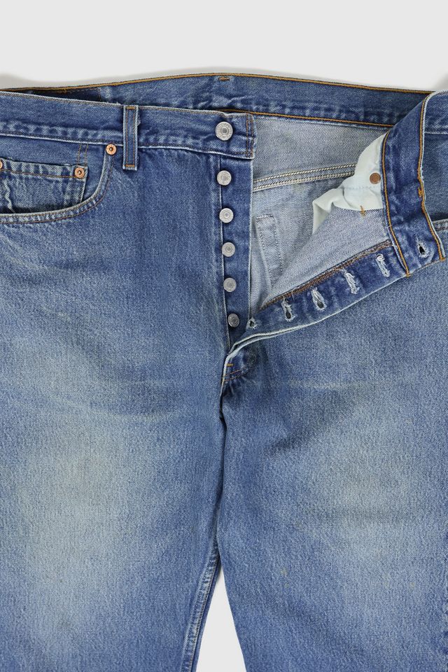 Levi's 501 STRAIGHT FIT straight denim pants for men, equivalent to w34 cotton blue type Vintage Second Hand