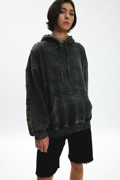 Silence + Noise Gwen Studded Hoodie Sweatshirt