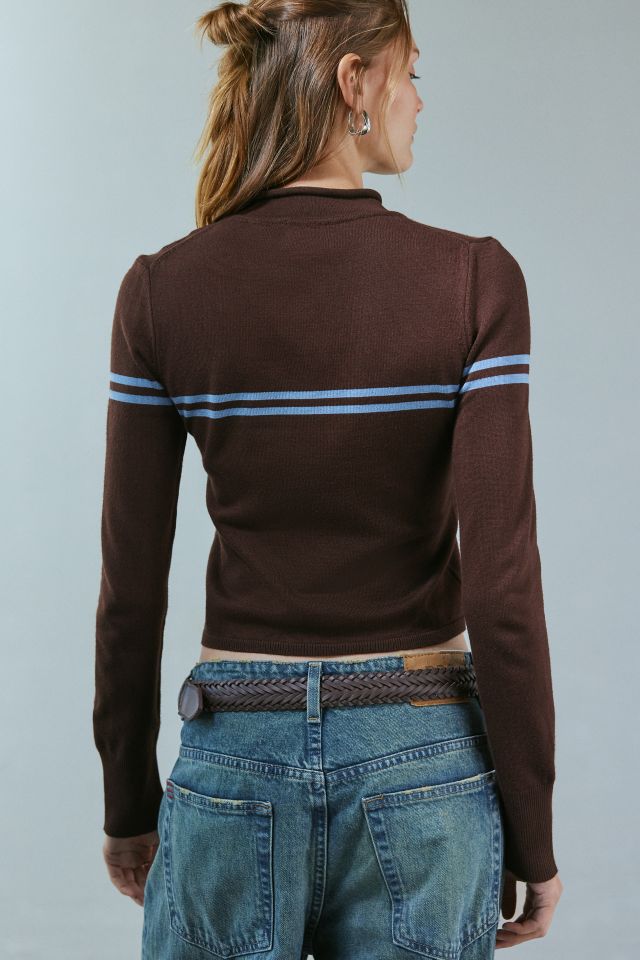 BDG Evelyn Striped Mockneck Sweater #3