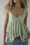 Kimchi Blue Esther Hanky Hem Babydoll Blouse