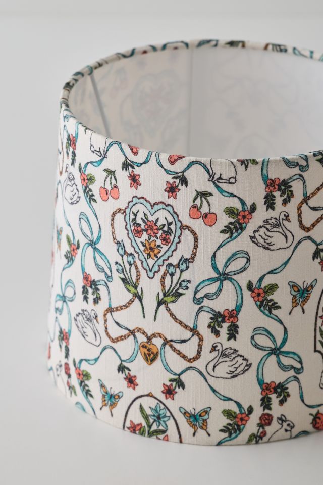 Aneria Tile Print Drum Lamp Shade #1