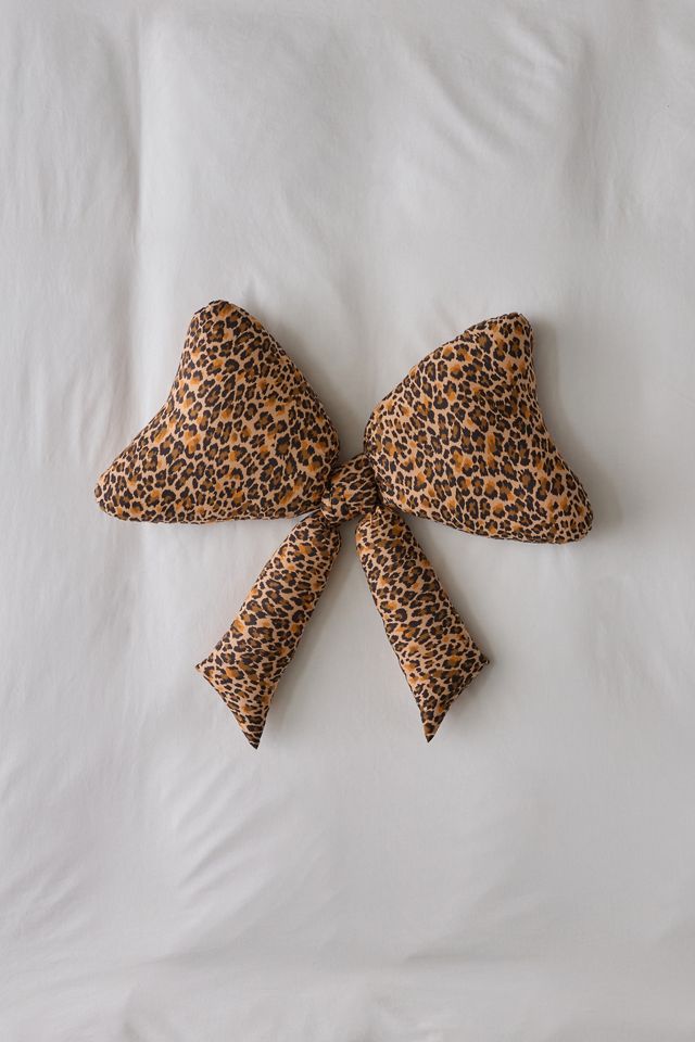 Big Bow Printed Throw Pillow #1
