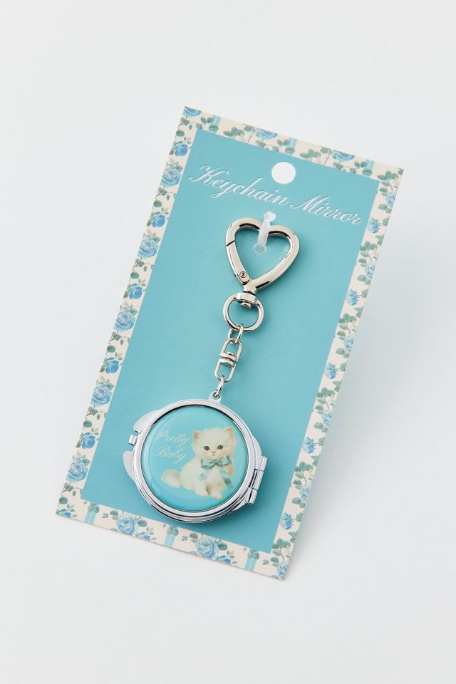 UO Cat Compact Mirror Keychain | Urban Outfitters