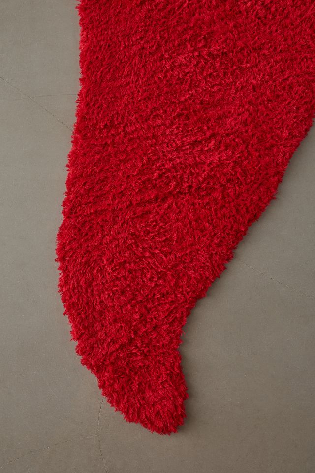 Chili Pepper Shaped Tufted Shag Rug #3
