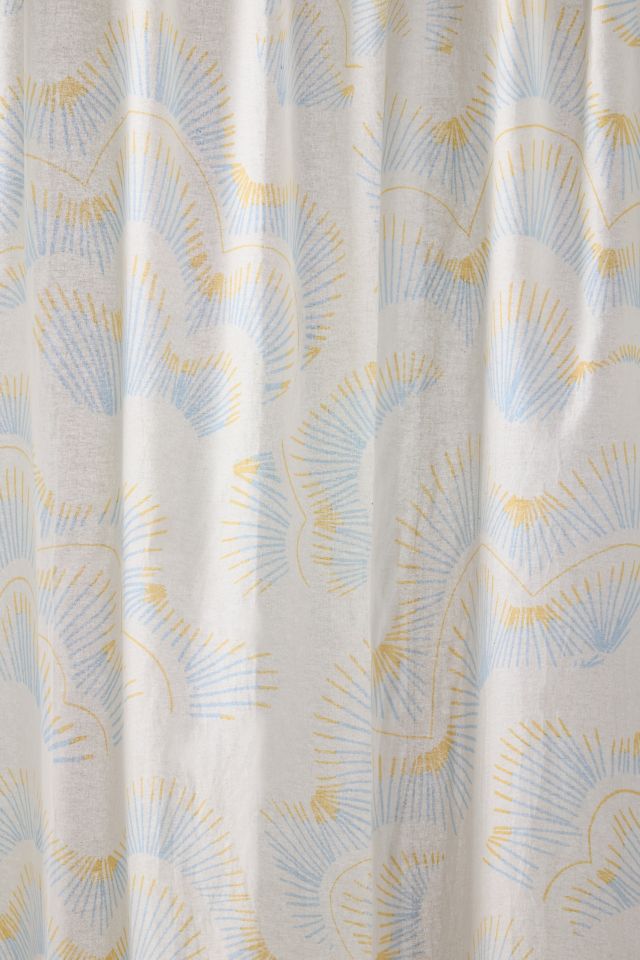 Dreamscape Abstract Floral Patterned Shower Curtain