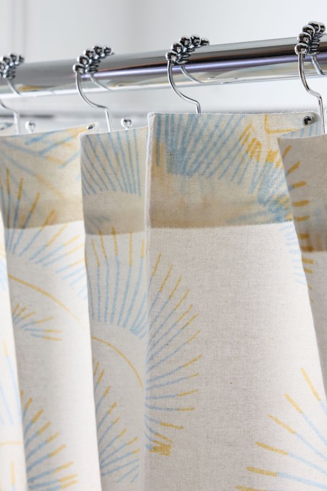 Dreamscape Abstract Floral Patterned Shower Curtain