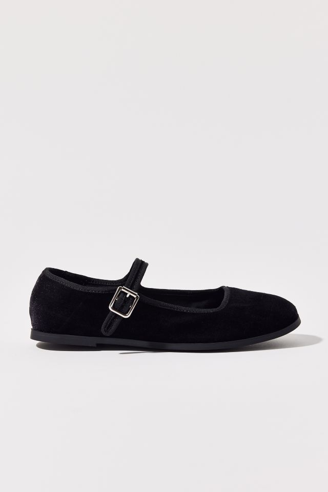 UO Madeline Velvet Mary Jane Ballet Flat #1