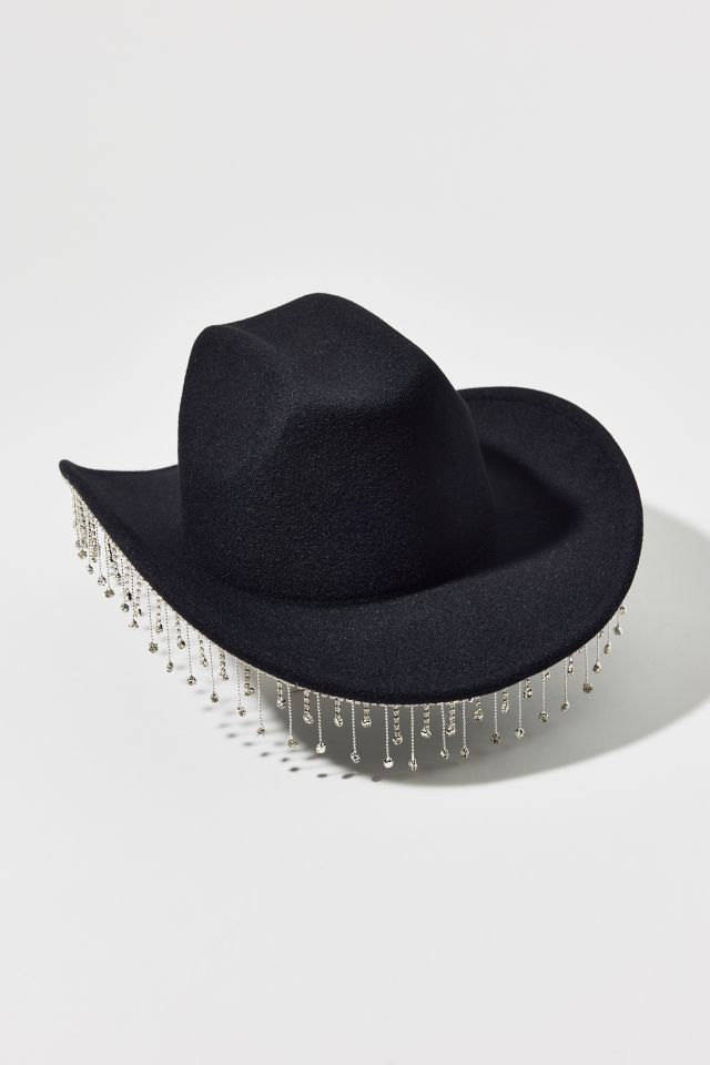 Rhinestone Fringe Cowboy Hat | Urban Outfitters