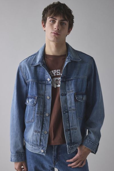 Guess ギンガムジャケット GUESS Originals Burgundy Sanded Denim Hoodi デニムジャケット