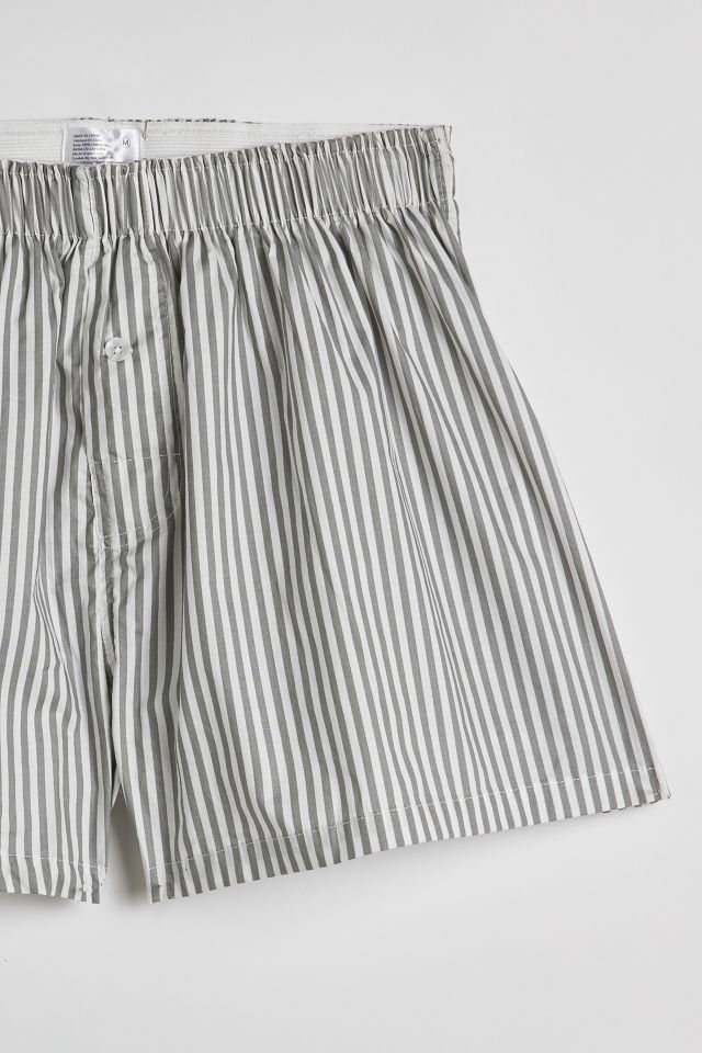 ショートパンツ Sporty & Rich BOXER SHORT STRIPED (SH012606302ST02 3896) Serif Logo Boxer Short - Pink Striped – Sporty & Rich