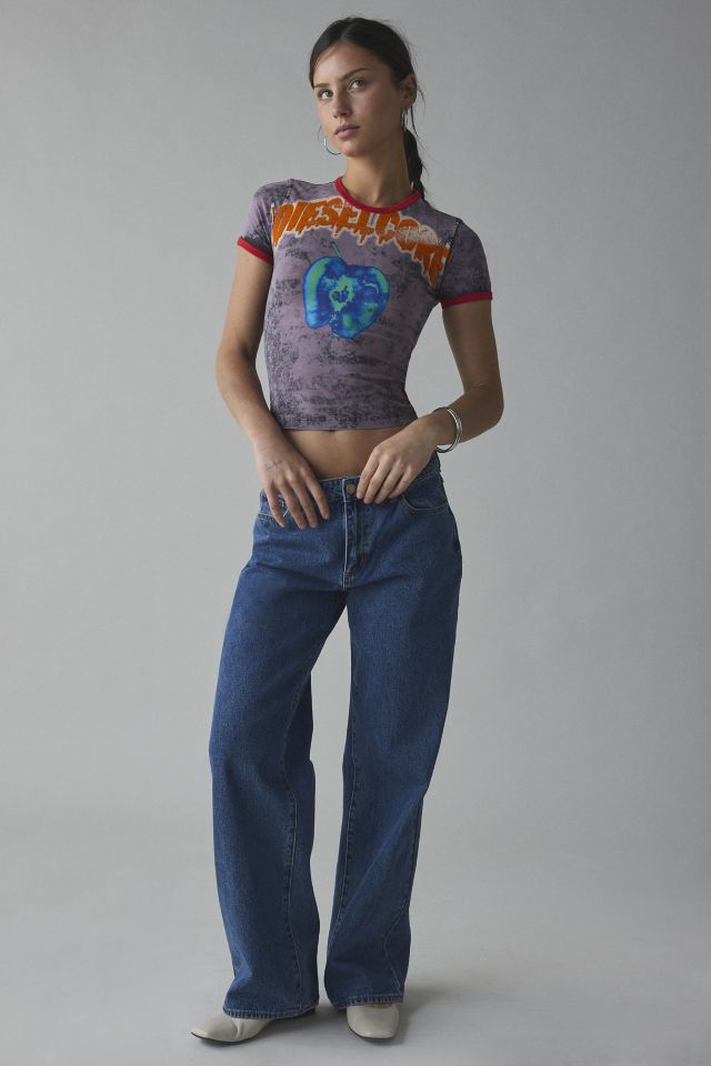 Diesel T-Uncuties Graphic Ringer Baby Tee #2