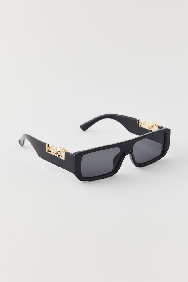 Leopard Temple Flat Top Sunglasses #1