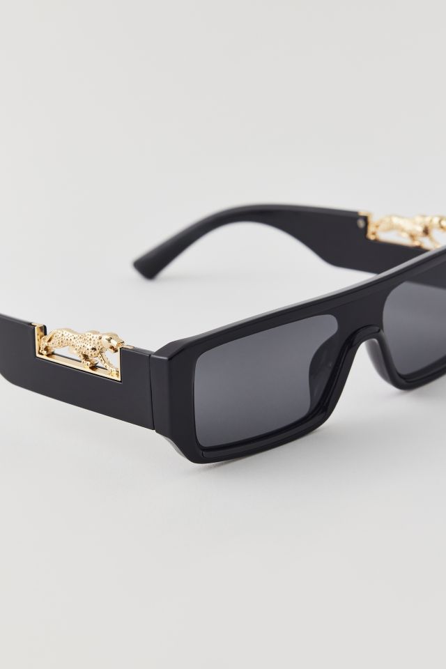Leopard Temple Flat Top Sunglasses #2
