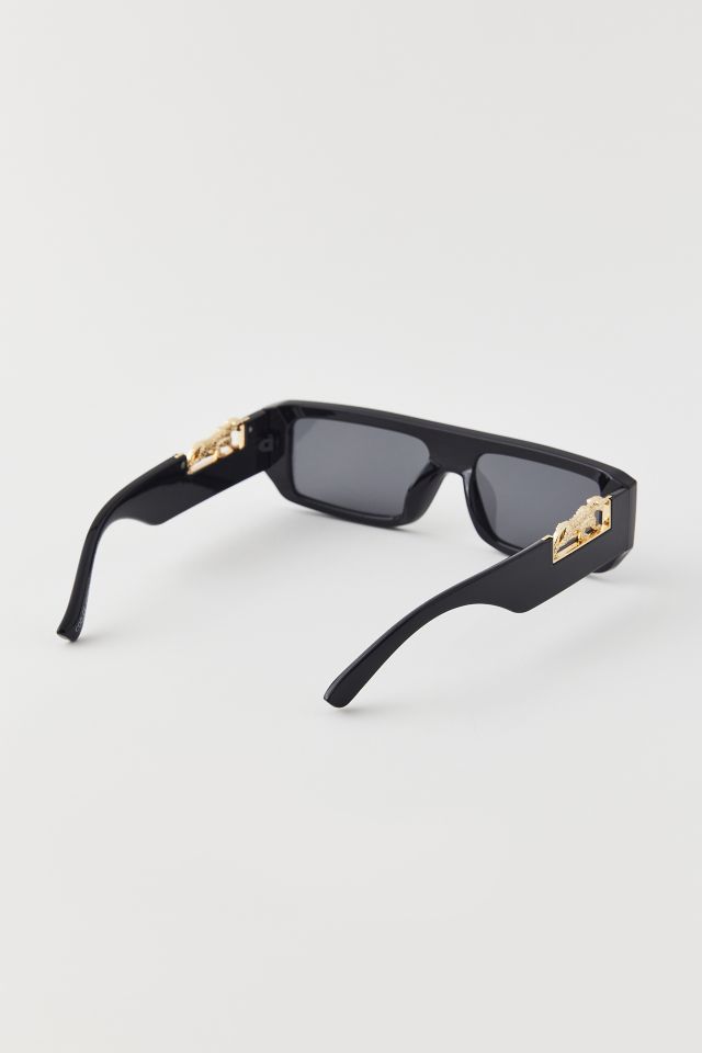 Leopard Temple Flat Top Sunglasses #3