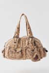 BDG Printed Denim Duffle Shoulder Bag