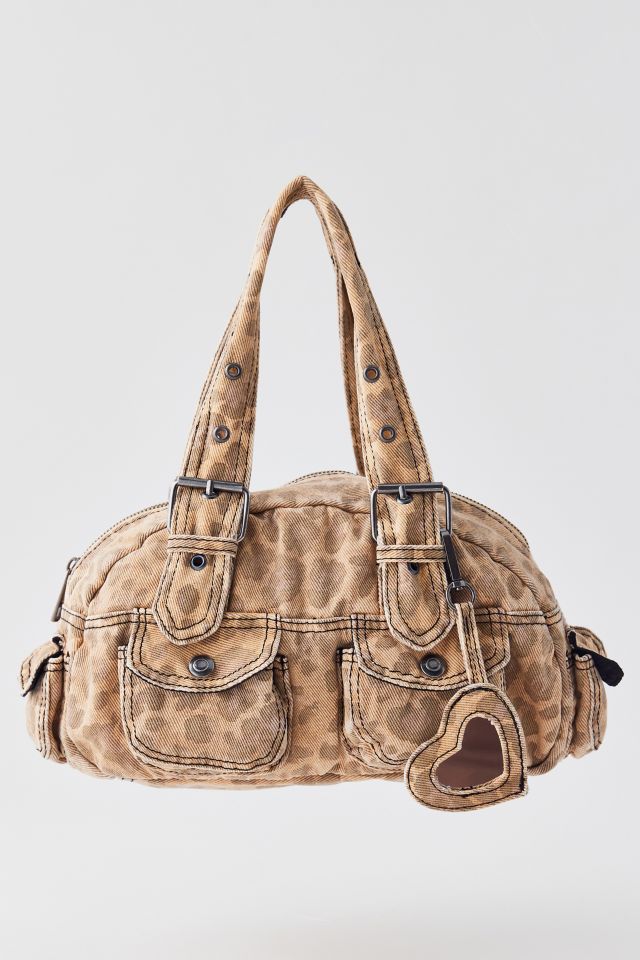 BDG Printed Denim Duffle Shoulder Bag #1